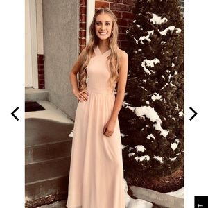 Lulus peach maxi dress